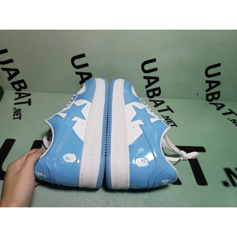 OG A Bathing Ape Bape Sta Low White Blue,1M70-191-001