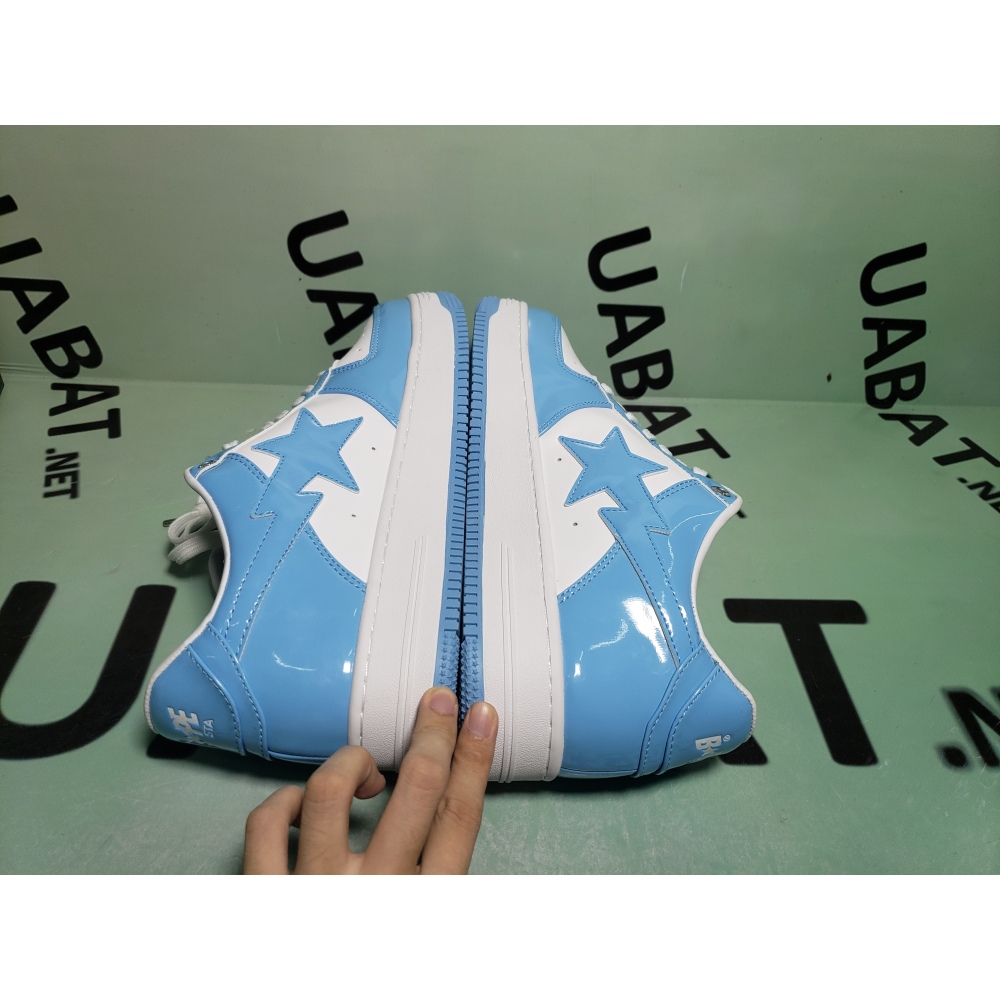 OG A Bathing Ape Bape Sta Low White Blue,1M70-191-001