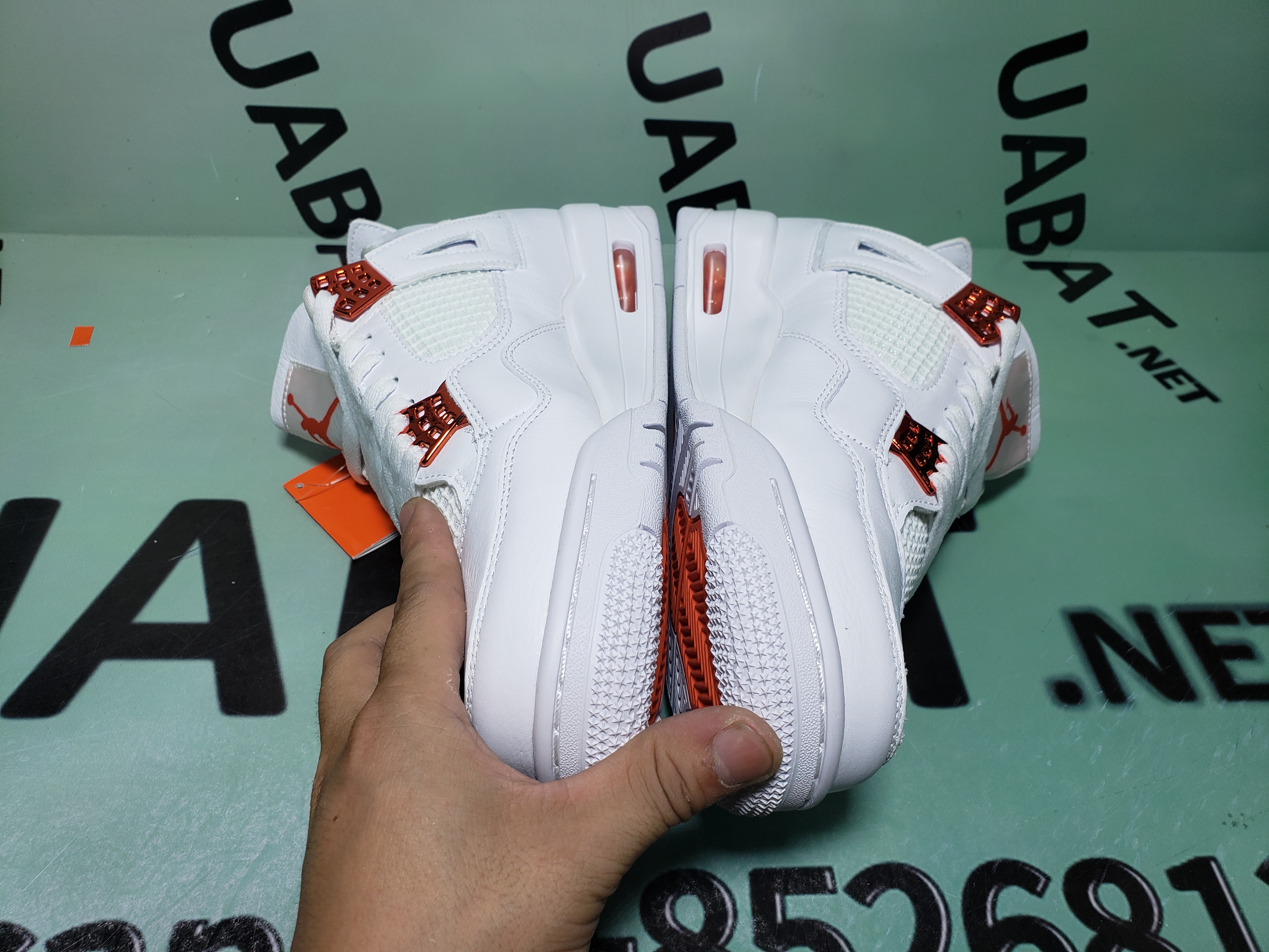 Uabat Jordan 4 Retro Metallic Orange,CT8527-118 