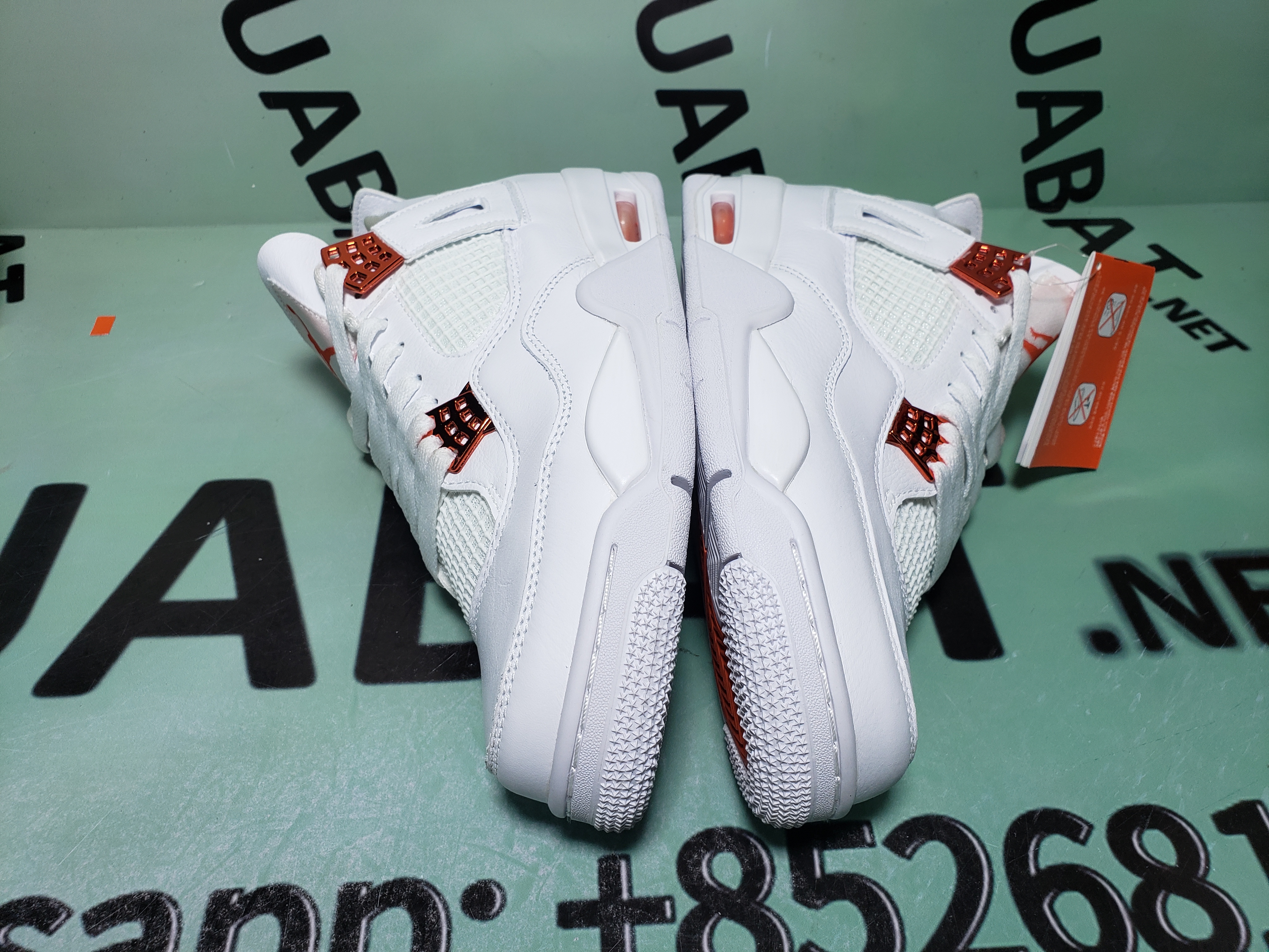 Uabat Jordan 4 Retro Metallic Orange,CT8527-118 