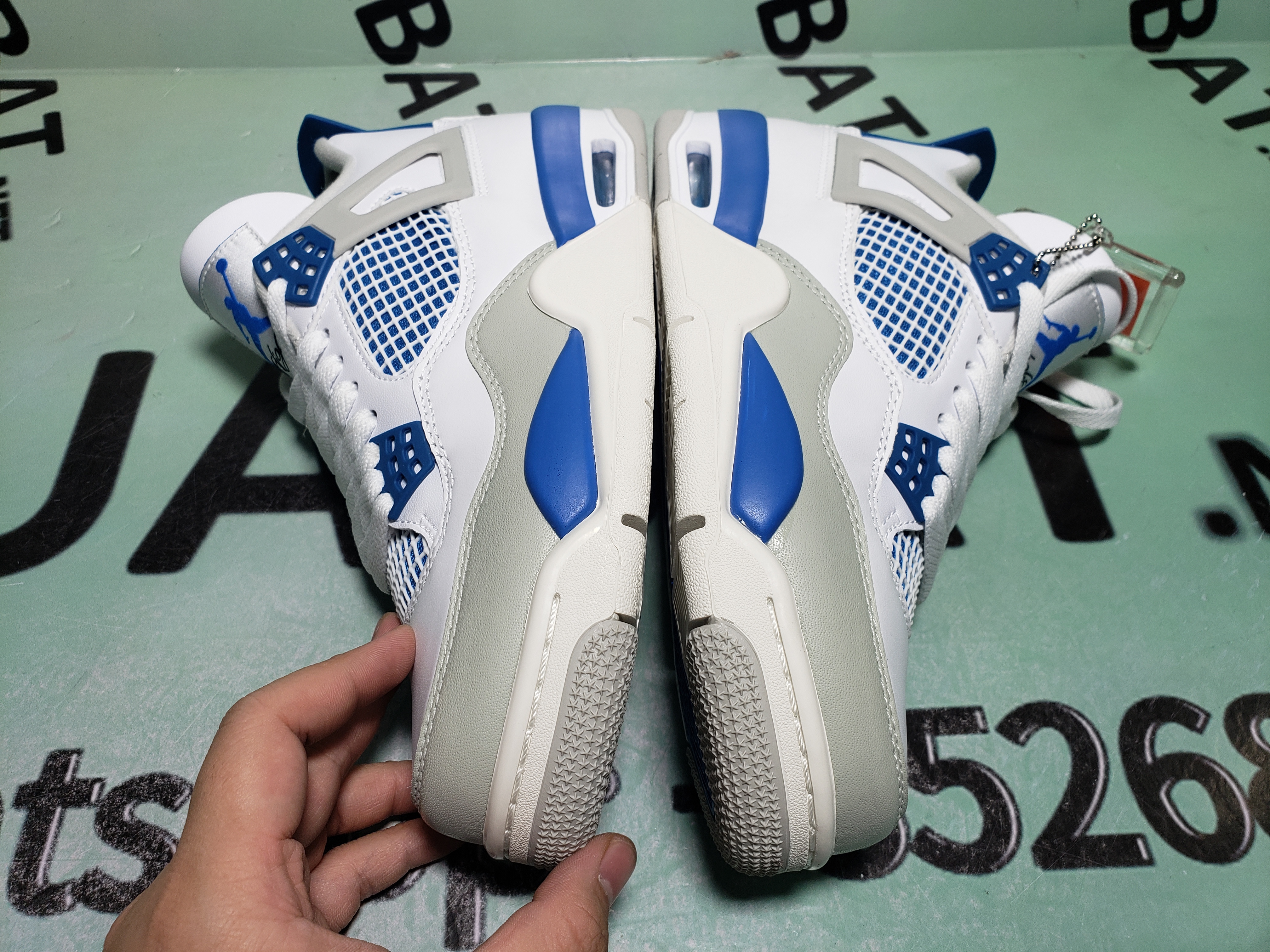 Uabat Jordan 4 Retro Military Blue , 308497-105    