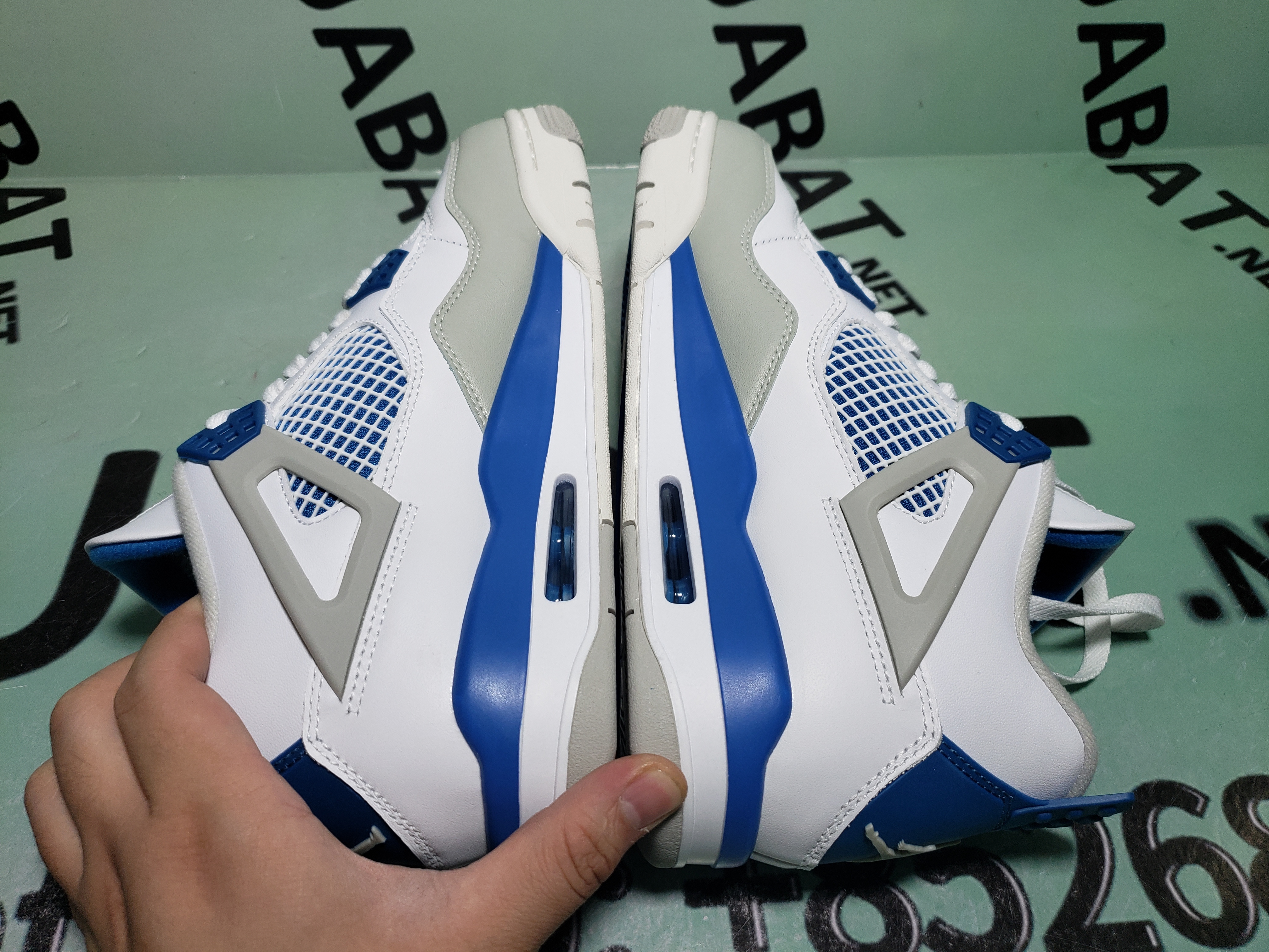 Uabat Jordan 4 Retro Military Blue , 308497-105    