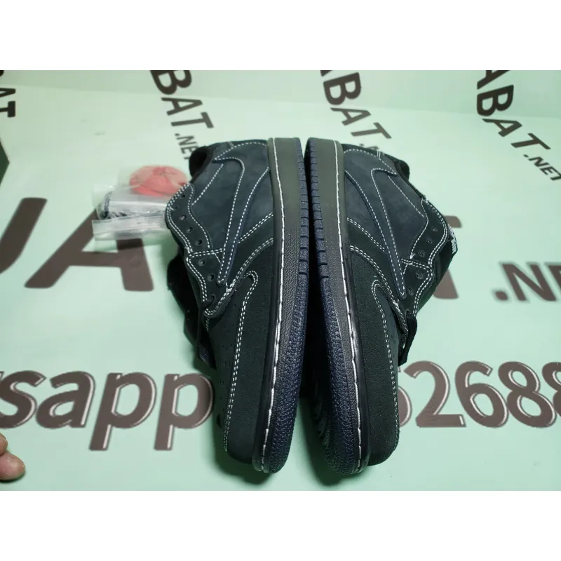 (Limited time special price $79)  Uabat Jordan 1 Retro Low SP Travis Scott Black Phantom,  DM7866-001