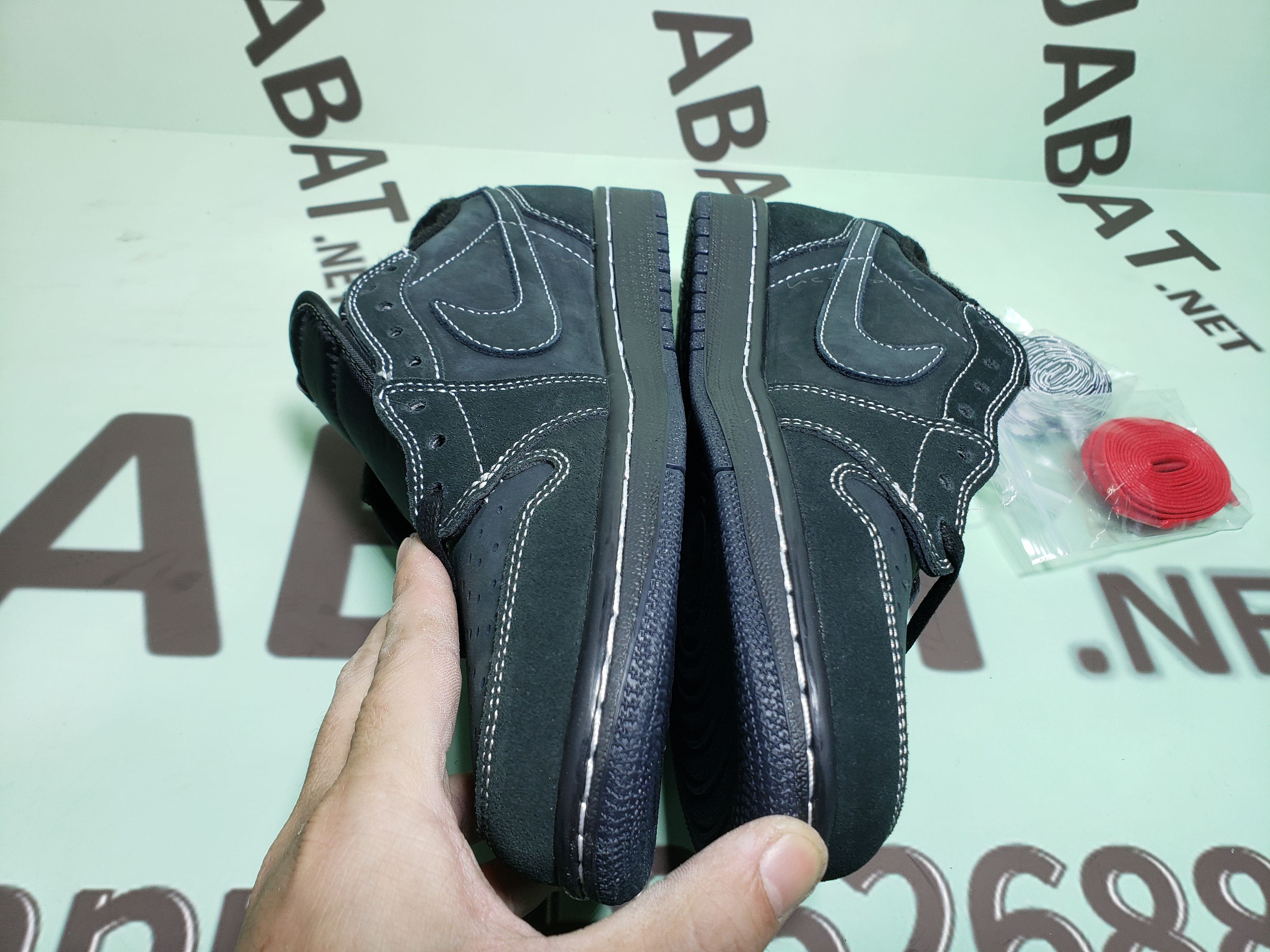 Uabat Jordan 1 Retro Low SP Travis Scott Black Phantom,  DM7866-001