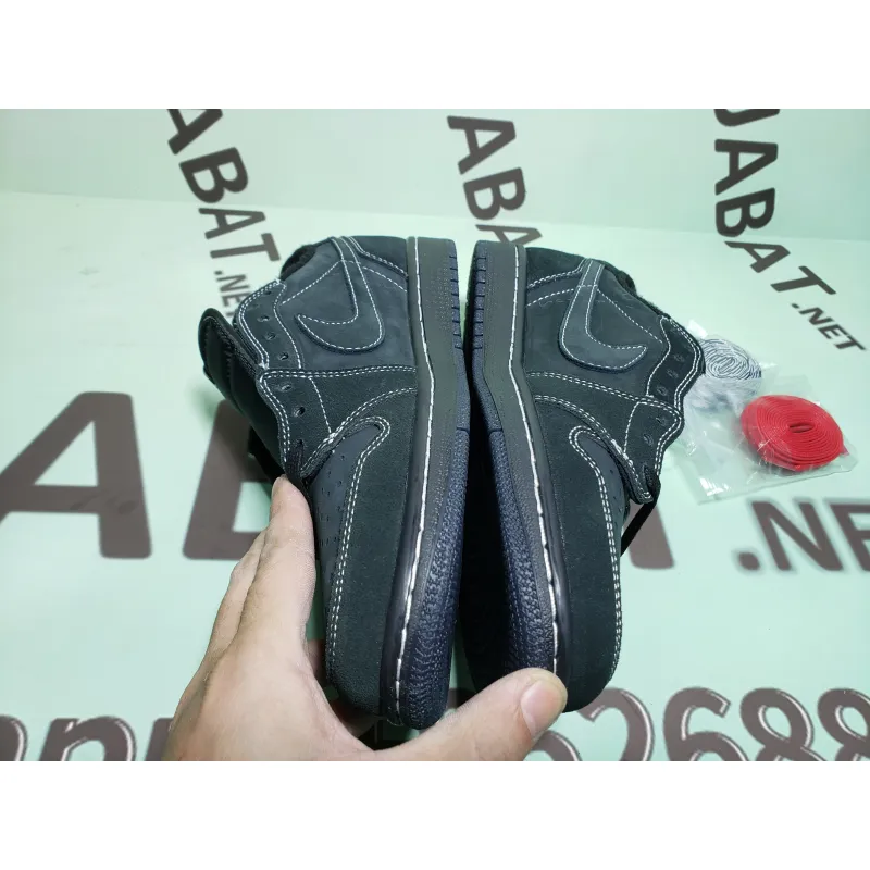 (Limited time special price $79)  Uabat Jordan 1 Retro Low SP Travis Scott Black Phantom,  DM7866-001