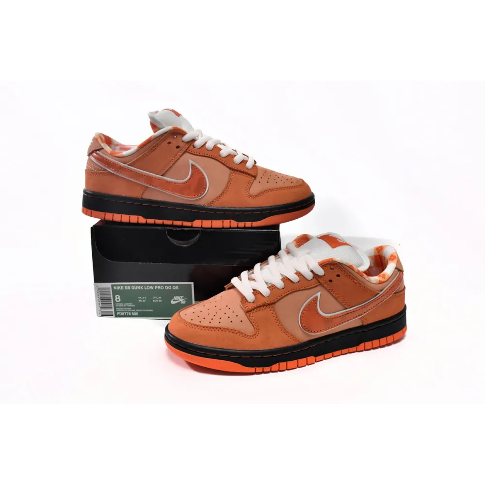 OG SB Dunk Low Concepts Orange Lobster,  FD8776-800  