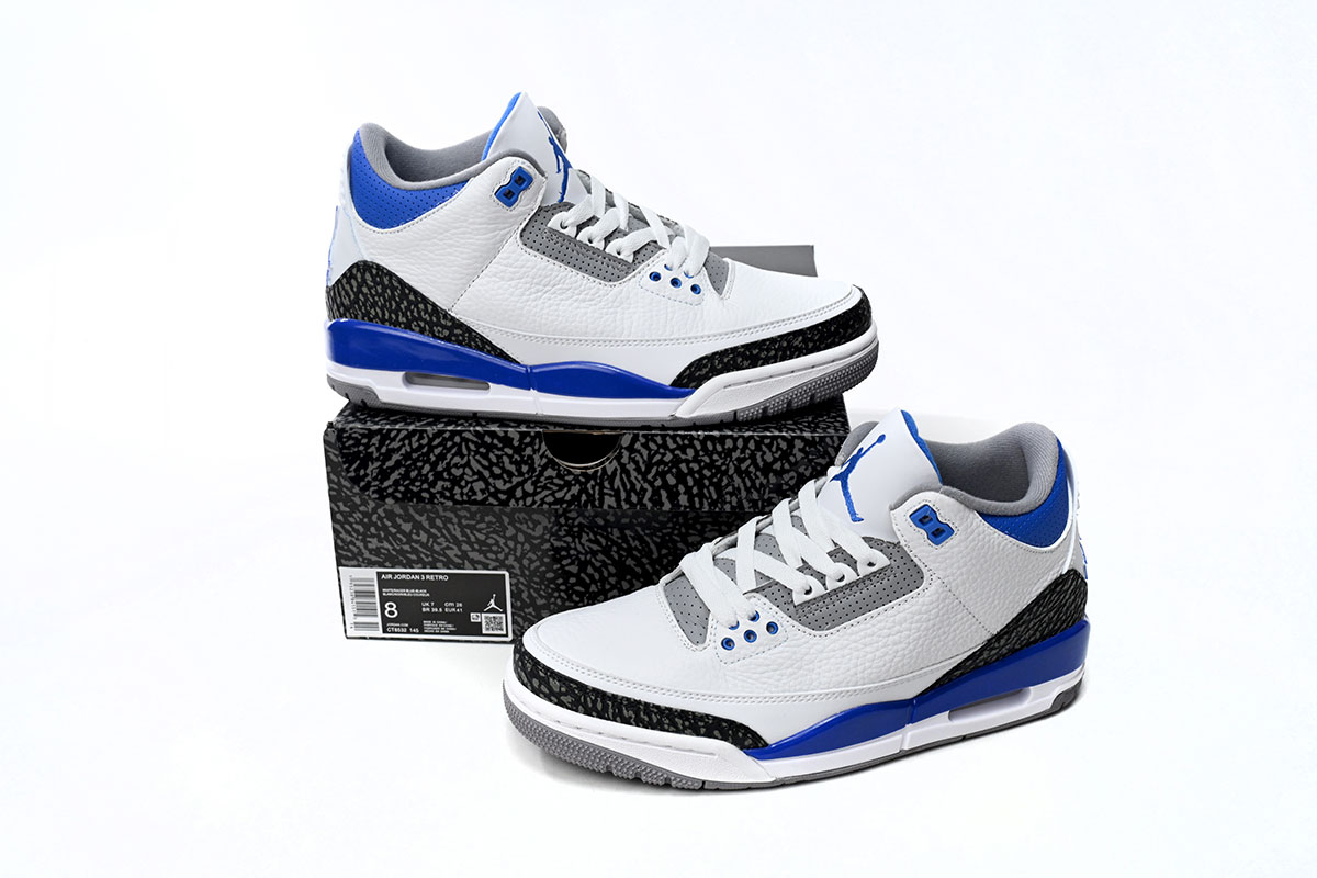 OG Air Jordan 3 Retro Racer Blue, CT8532-145  