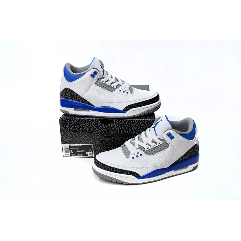 OG Air Jordan 3 Retro Racer Blue, CT8532-145  