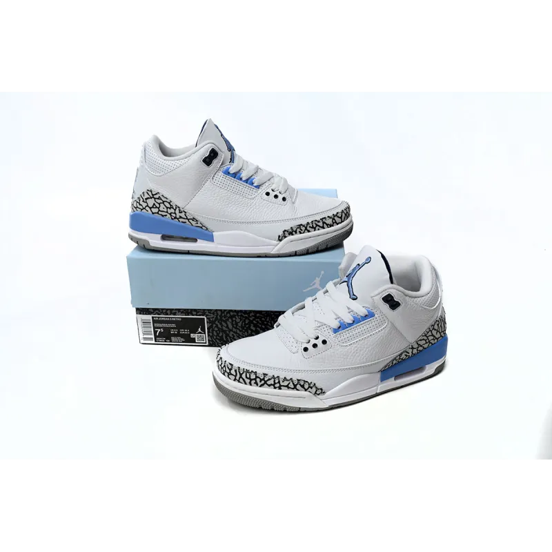 OG Air Jordan 3 Retro UNC, CT8532-104   