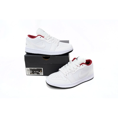 OG Jordan 1 Low White Gym Red Black ,  553560-164     01