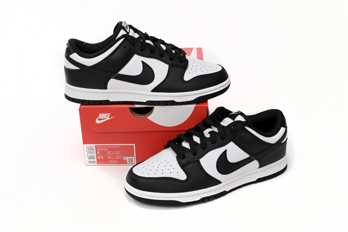 OG Dunk Low Retro White Black Panda, DD1391-100   