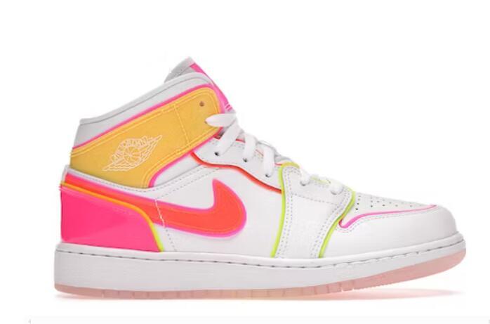 Uabat Air Jordan 1 Mid Edge Glow, CV4611-100