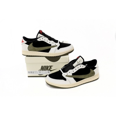 Uabat Jordan 1 Retro Low OG SP Travis Scott Olive, DZ4137-106    01