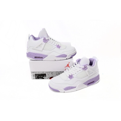 Uabat Air Jordan 4 White Purple,CT8527-115  01