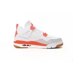 Uabat Air Jordan 4 White Orange,DR5415-108