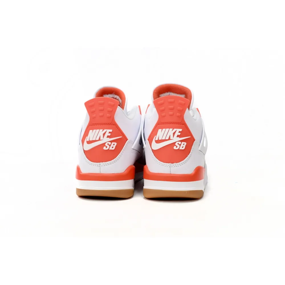 Uabat Air Jordan 4 White Orange,DR5415-108