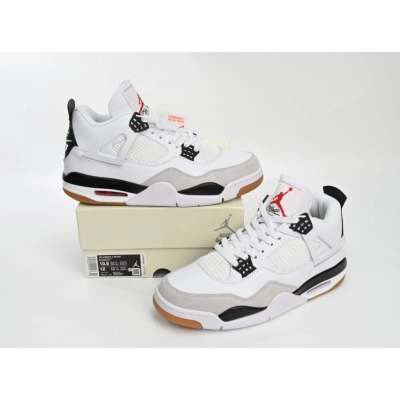 Uabat Jordan 4 Retro White Black,DR5415-100 01