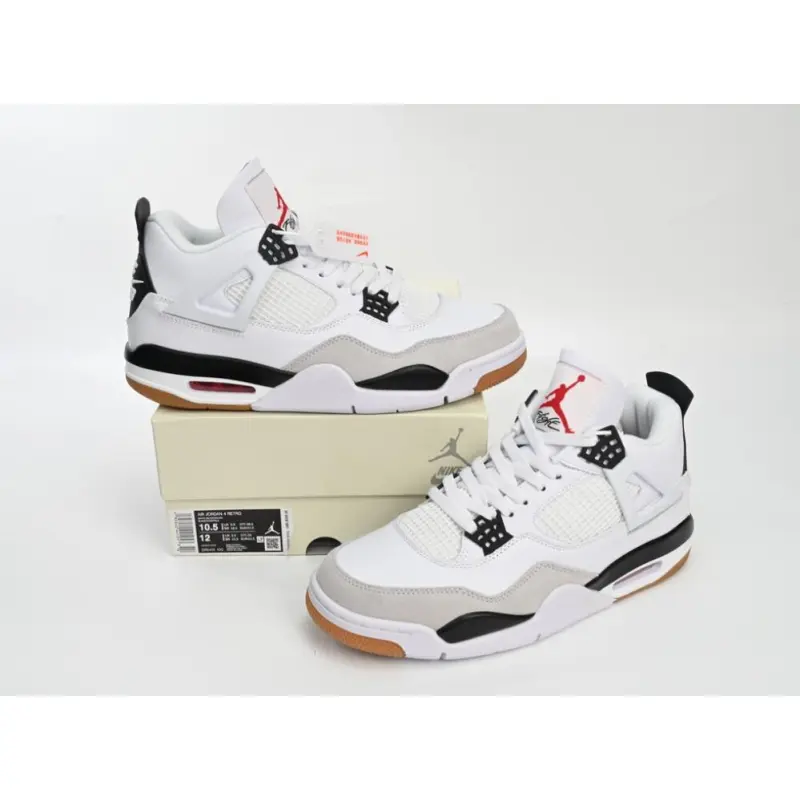 Uabat Jordan 4 Retro White Black,DR5415-100