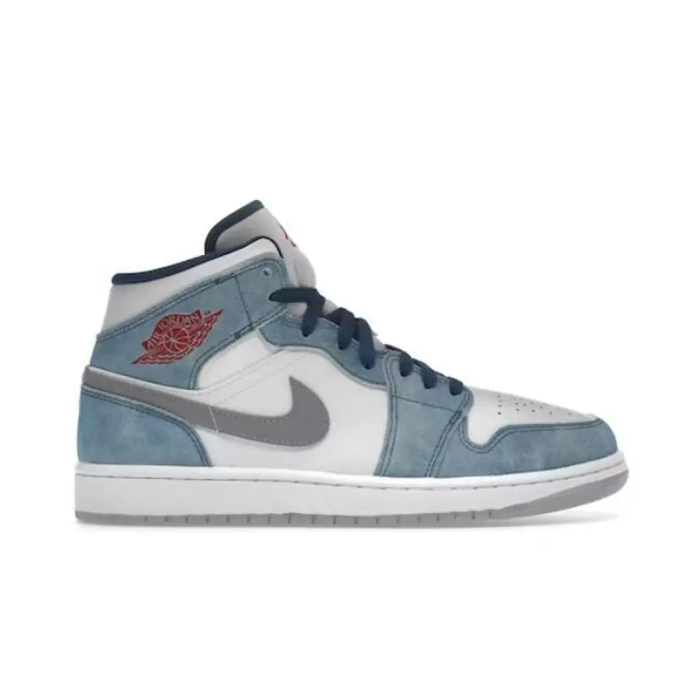 Uabat Jordan 1 Mid French Blue Fire Red,DN3706-401