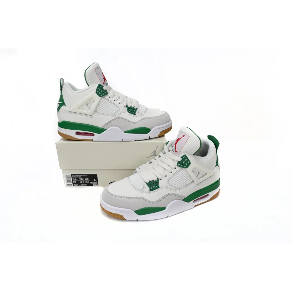 (50%off limited time promote) Jordan 4 Retro SB Pine Green,DR5415-103   