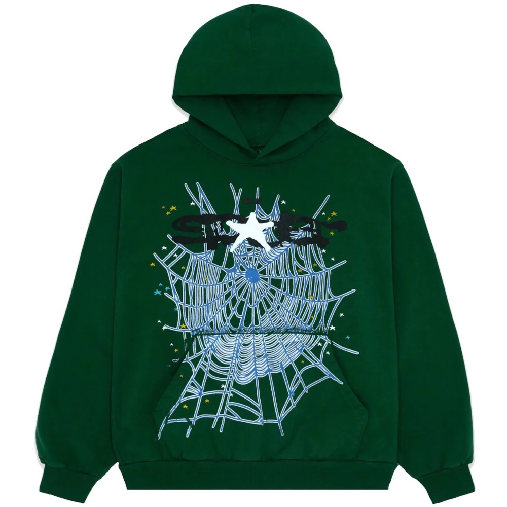 Sp5der Web Hoodie Hunter Green 