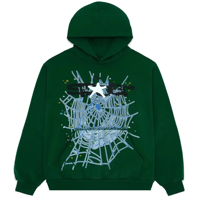 Sp5der Web Hoodie Hunter Green 