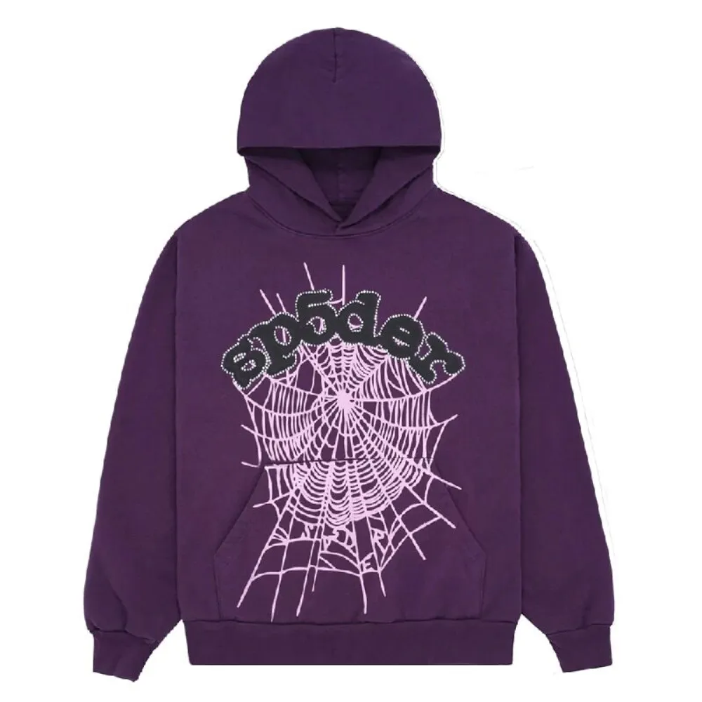 Sp5der Web Purple Hoodie