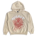 Sp5der Worldwide Websuit Beige Hoodie
