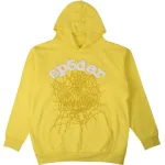Sp5der Worldwide Websuit Yellow Hoodie