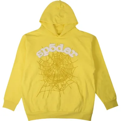 Sp5der Worldwide Websuit Yellow Hoodie 01