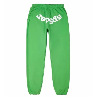 Sp5der Web Green Sweatpants 01
