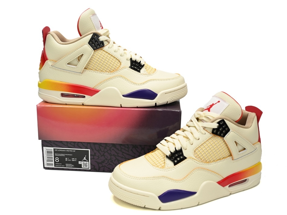 Uabat Jordan 4 White Blue Red x J Balvin,FN0344-901
