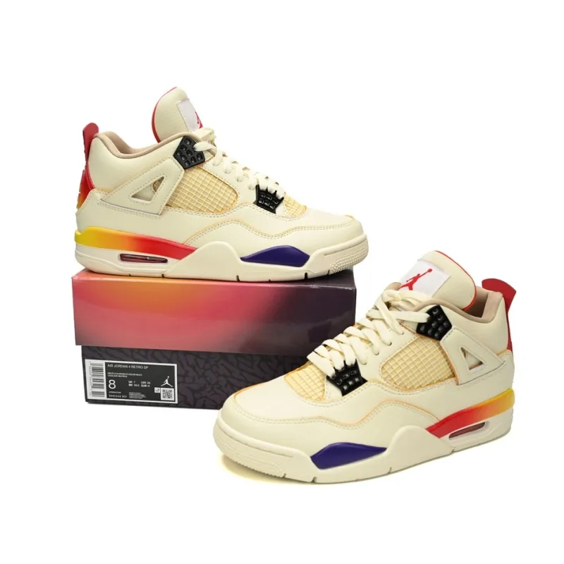 Uabat Jordan 4 White Blue Red x J Balvin,FN0344-901