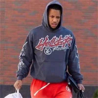 Hellstar Hoodie Navy blue 02