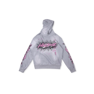 Hellstar Hoodie Flame Grey 01