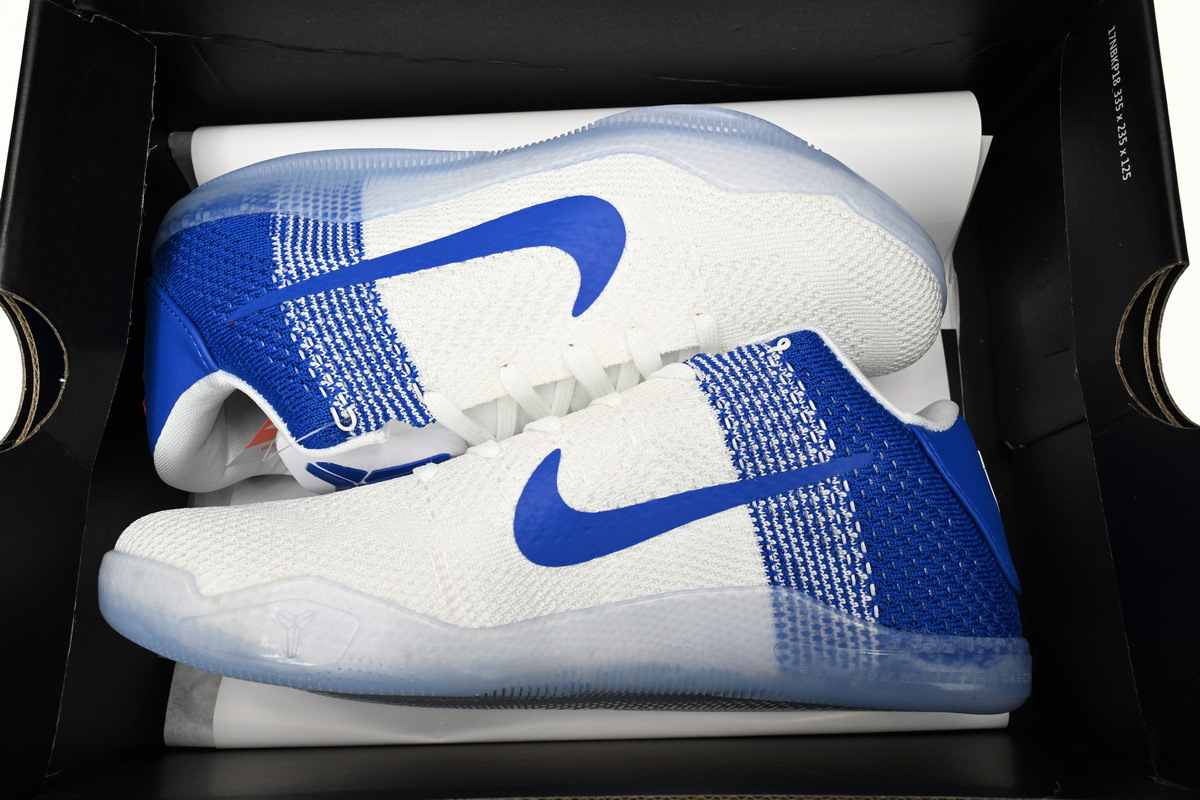 Uabat Zoom Kobe 11 White Blue,822675-185