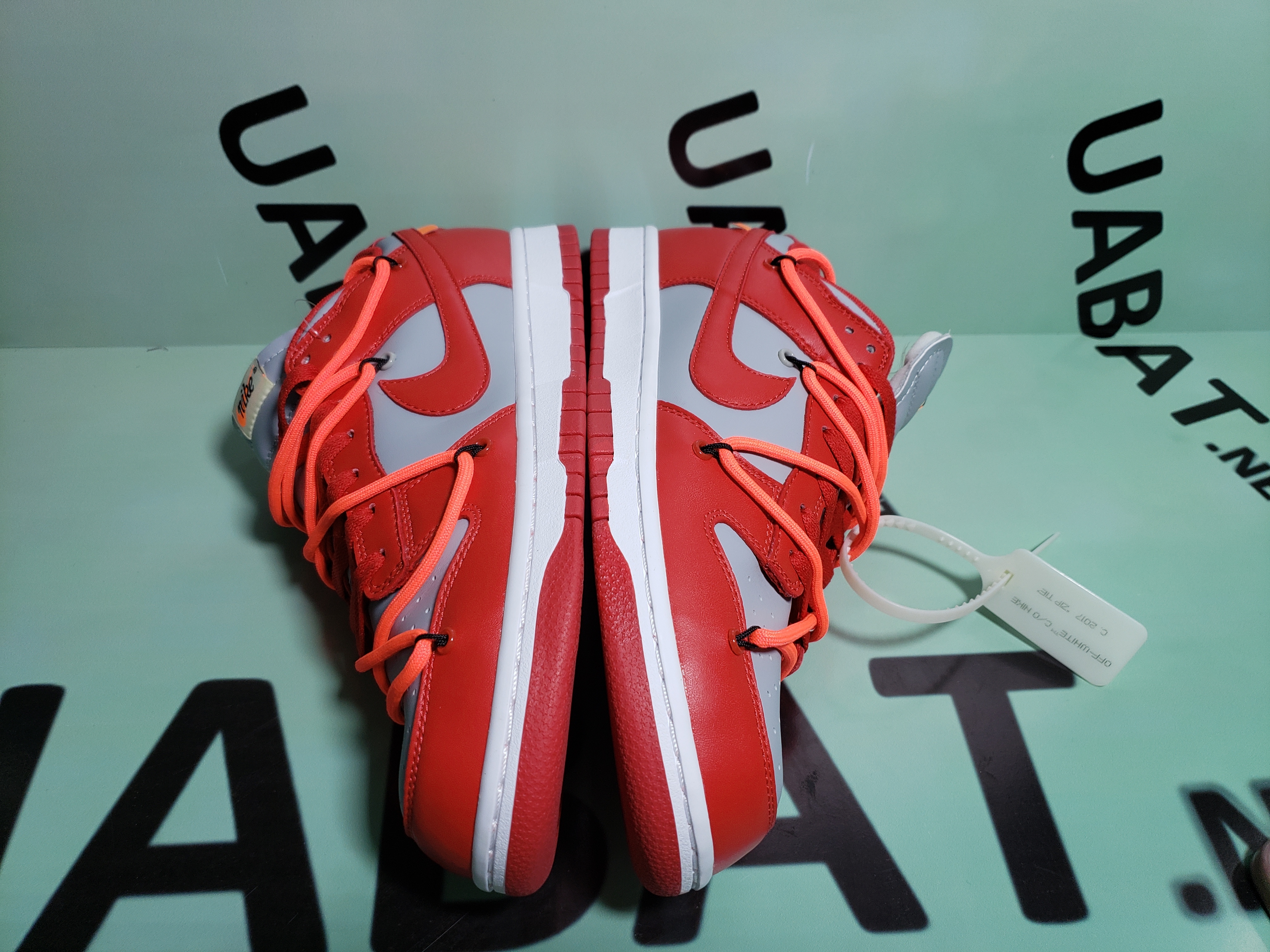 Uabat SB Dunk Low Off-White University Red ,CT0856-600