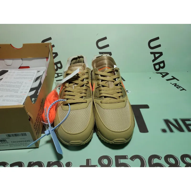 Uabat Air Max 90 OFF-WHITE Desert Ore ,AA7293-200