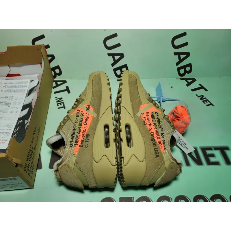 Uabat Air Max 90 OFF-WHITE Desert Ore ,AA7293-200