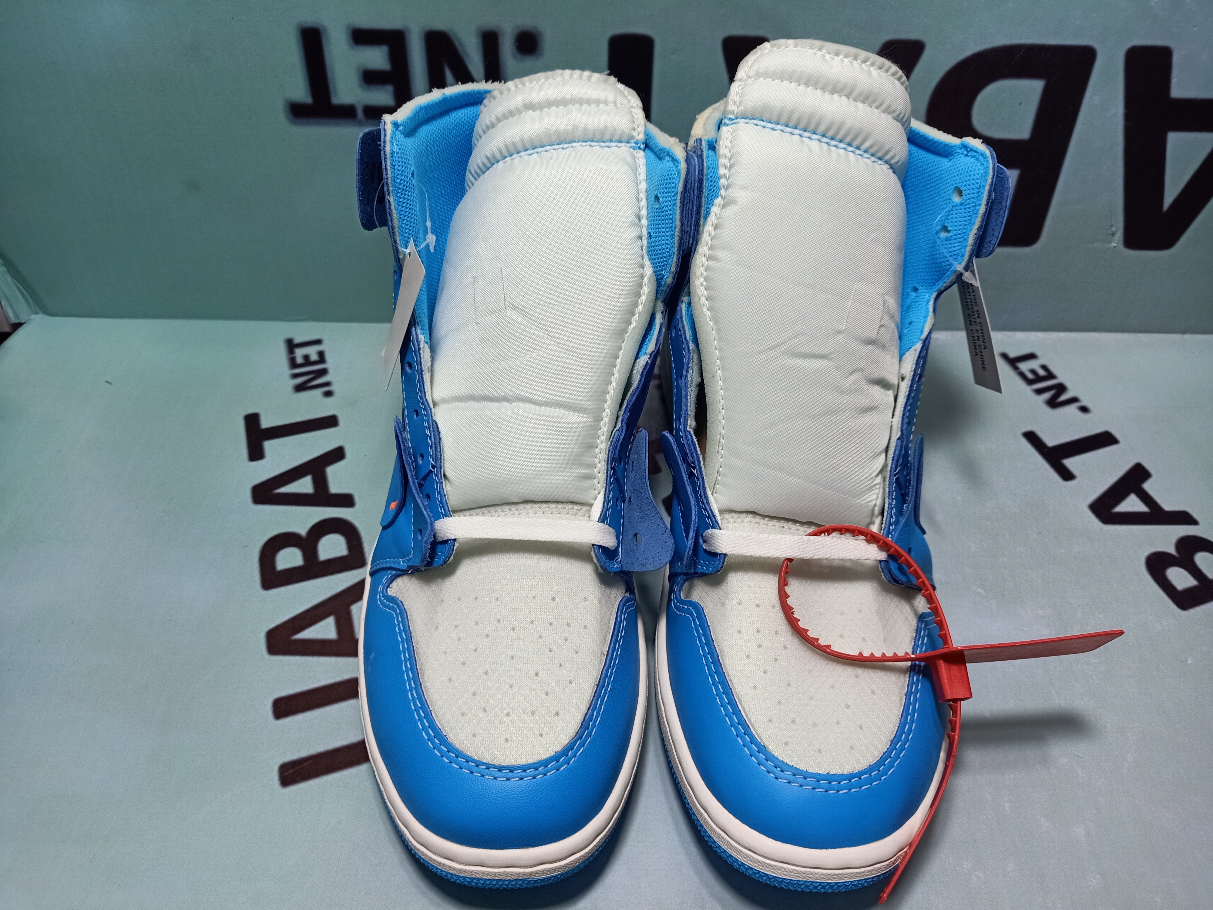 Uabat Jordan 1 Retro High Off-White University Blue,AQ0818-148