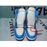 Uabat Jordan 1 Retro High Off-White University Blue,AQ0818-148