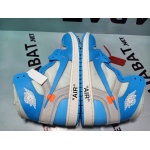Uabat Jordan 1 Retro High Off-White University Blue,AQ0818-148
