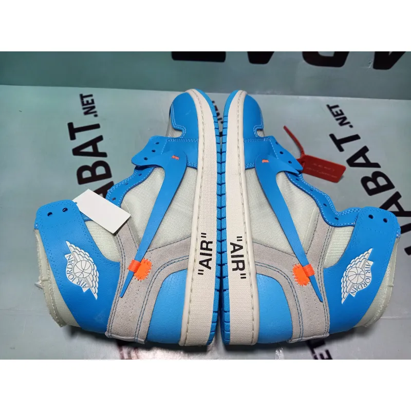 Uabat Jordan 1 Retro High Off-White University Blue,AQ0818-148