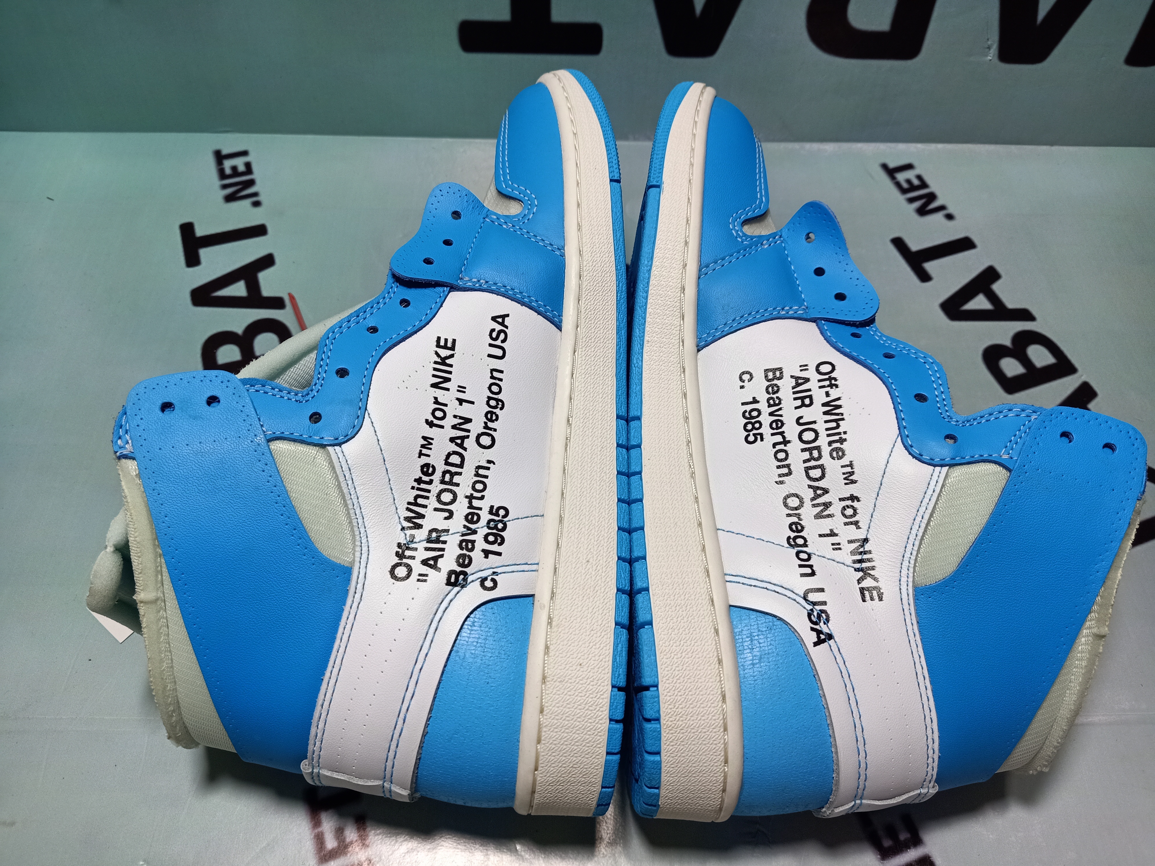 Uabat Jordan 1 Retro High Off-White University Blue,AQ0818-148