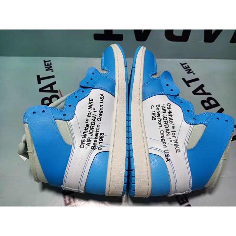 Uabat Jordan 1 Retro High Off-White University Blue,AQ0818-148