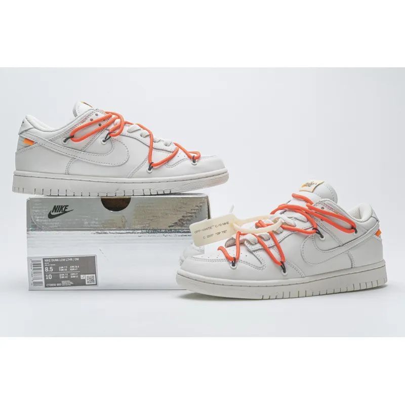 Uabat SB Dunk Off-White Low White Black Orange,CT0856-900