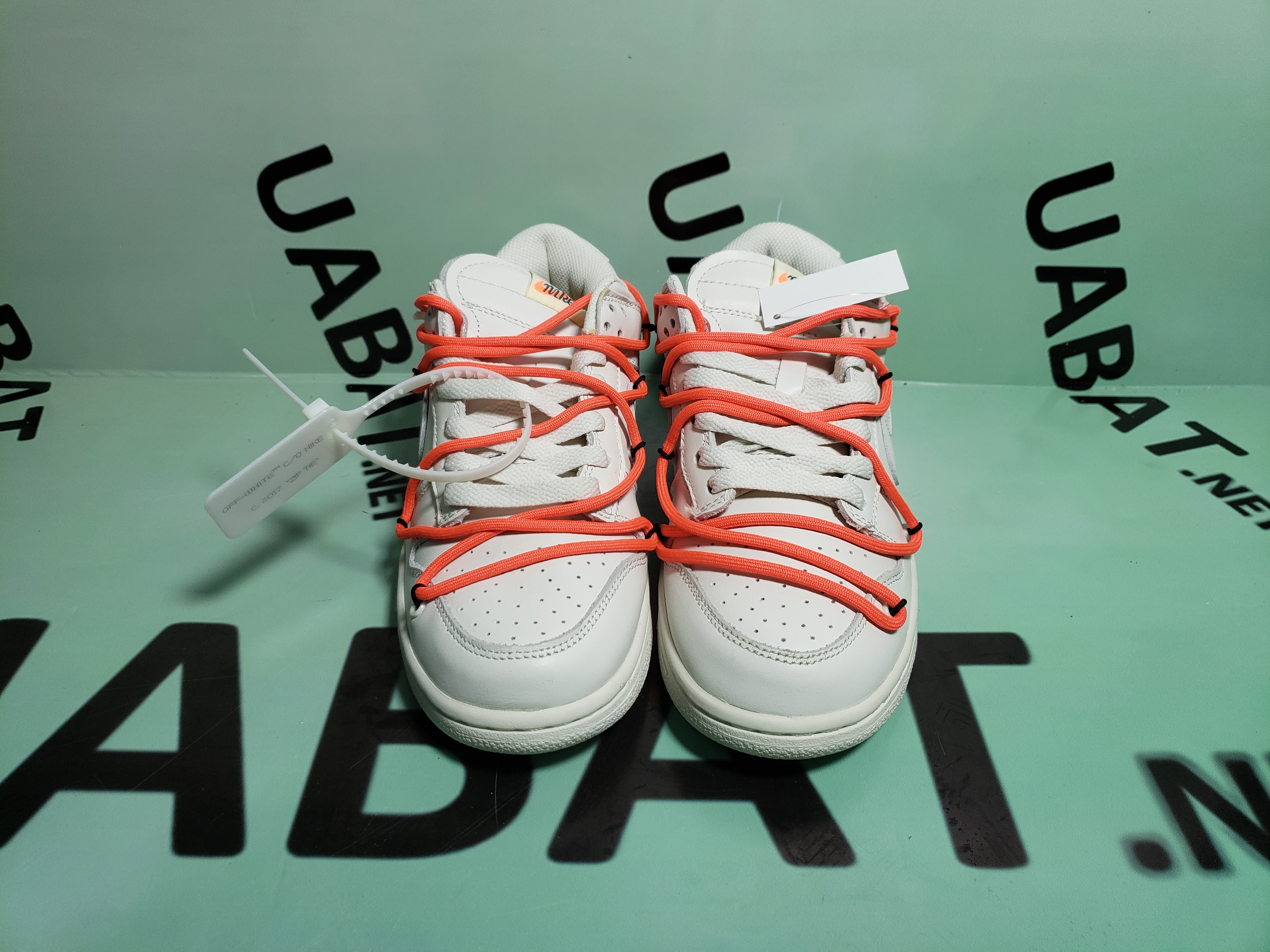 Uabat SB Dunk Off-White Low White Black Orange,CT0856-900