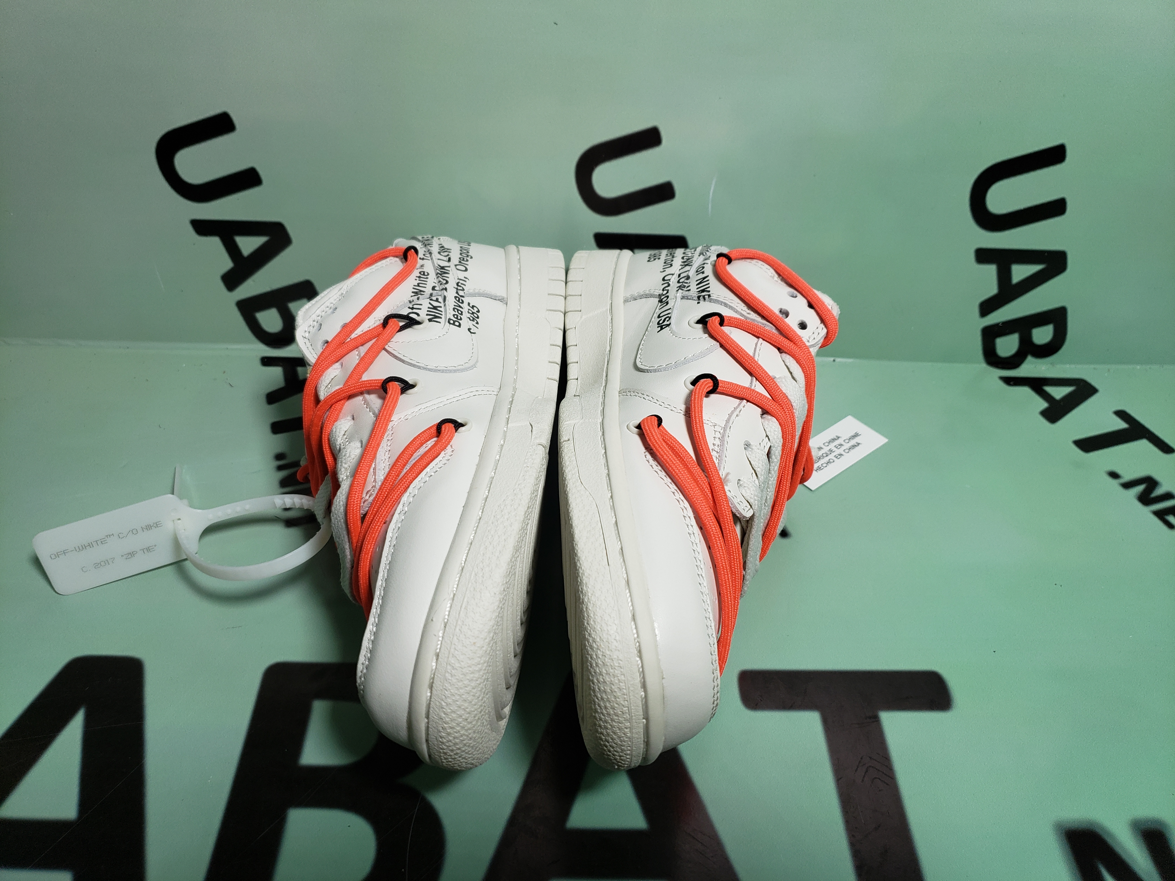 Uabat SB Dunk Off-White Low White Black Orange,CT0856-900