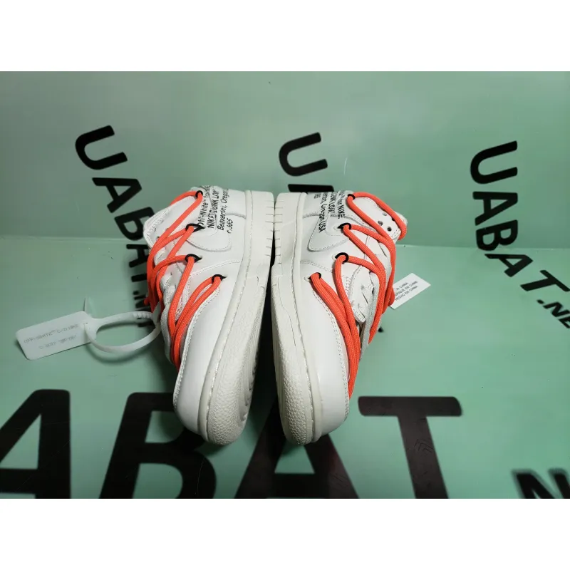 Uabat SB Dunk Off-White Low White Black Orange,CT0856-900