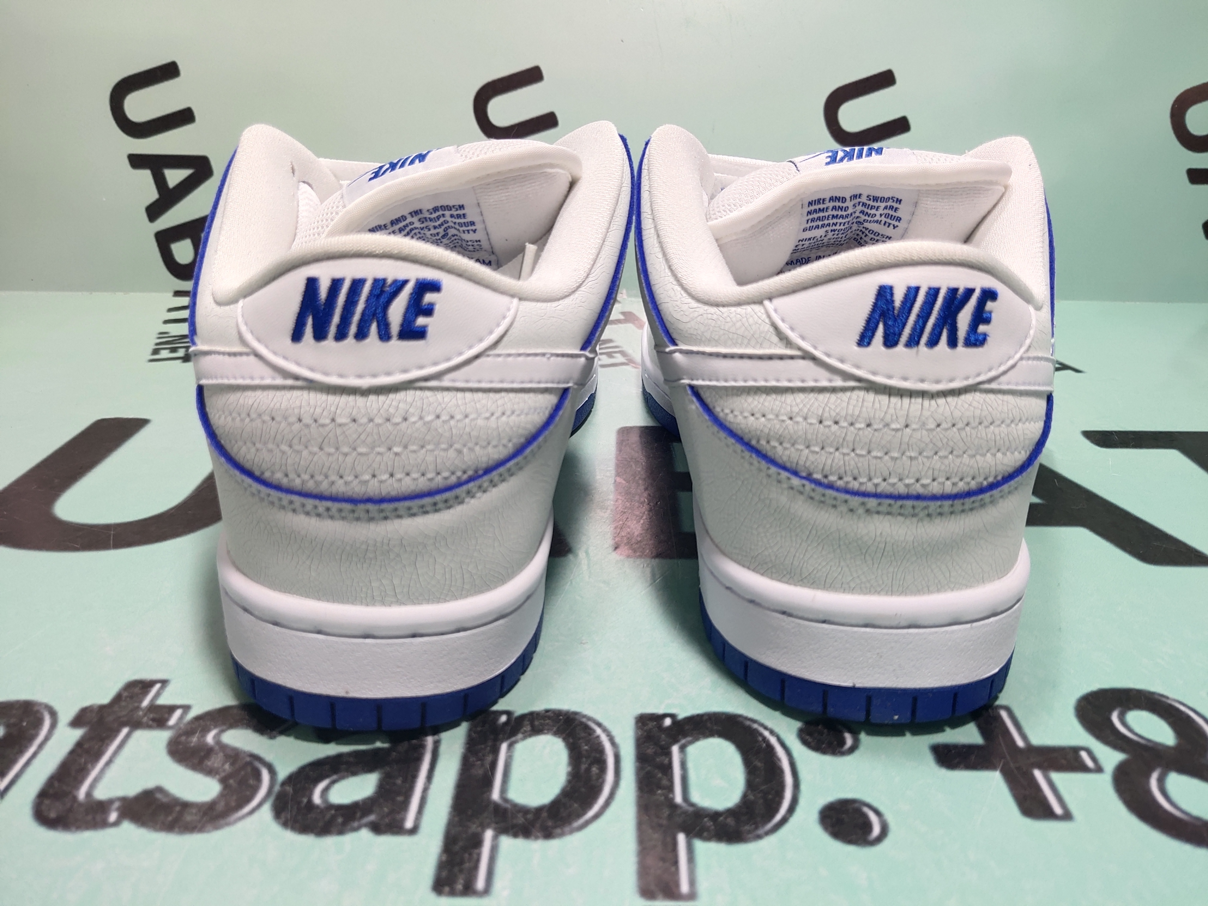 Uabat SB Dunk Low Premium White Game Royal,CJ6884-100